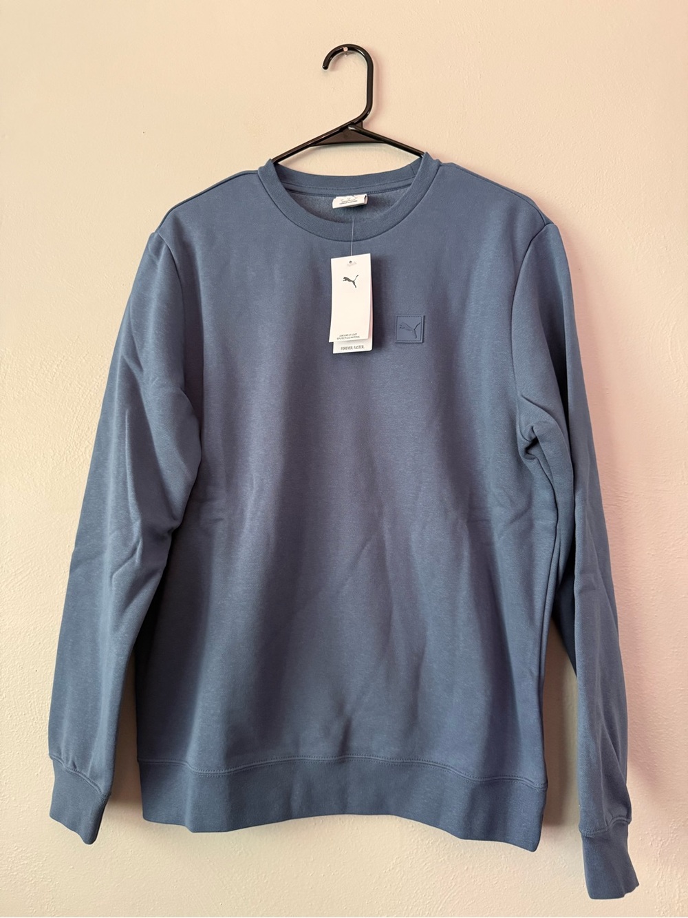 Puma Men's Crewneck Sweatshirt - Dusty Blue